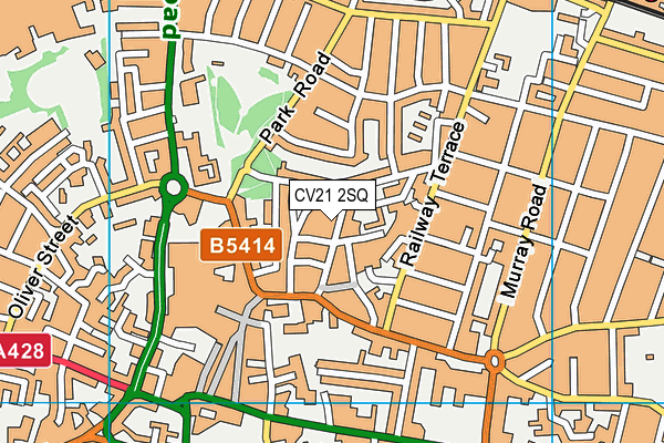 CV21 2SQ map - OS VectorMap District (Ordnance Survey)