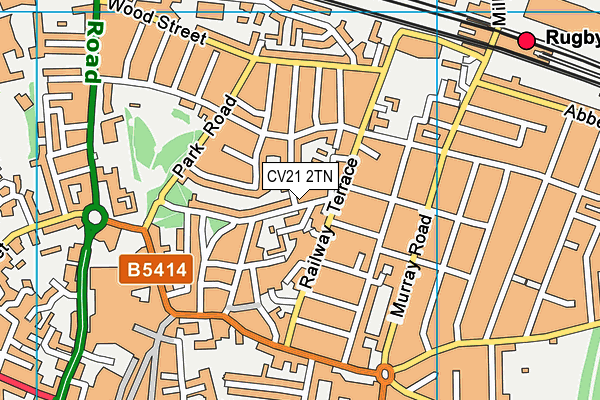 CV21 2TN map - OS VectorMap District (Ordnance Survey)