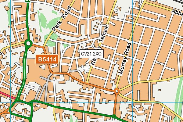 CV21 2XQ map - OS VectorMap District (Ordnance Survey)