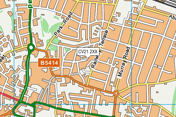 CV21 2XX map - OS VectorMap District (Ordnance Survey)