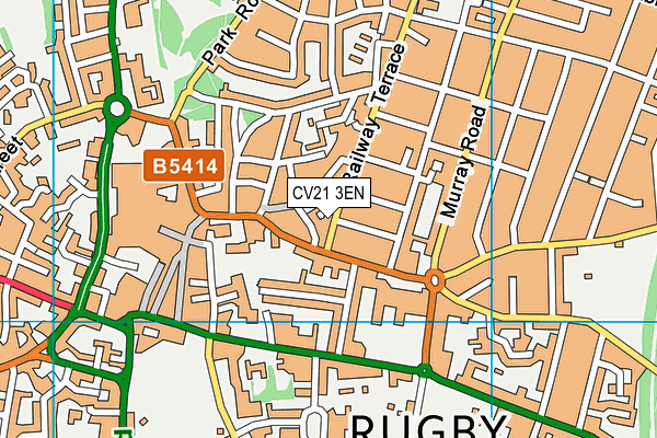 CV21 3EN map - OS VectorMap District (Ordnance Survey)