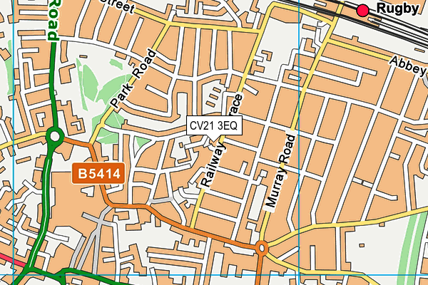 CV21 3EQ map - OS VectorMap District (Ordnance Survey)