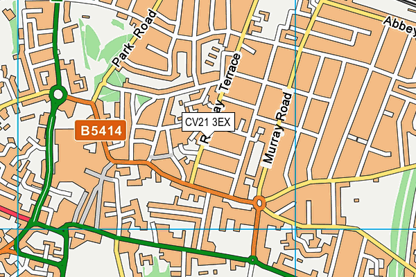 CV21 3EX map - OS VectorMap District (Ordnance Survey)