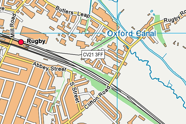 CV21 3FF map - OS VectorMap District (Ordnance Survey)