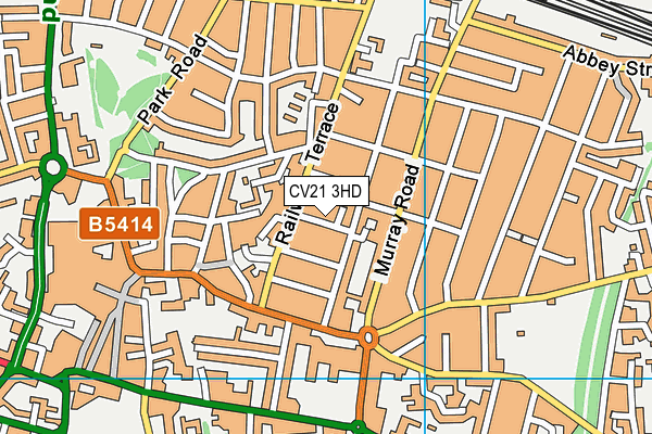 CV21 3HD map - OS VectorMap District (Ordnance Survey)
