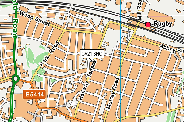 CV21 3HQ map - OS VectorMap District (Ordnance Survey)