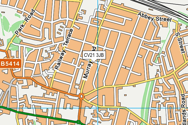 CV21 3JB map - OS VectorMap District (Ordnance Survey)