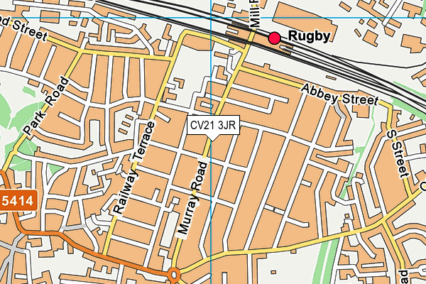 CV21 3JR map - OS VectorMap District (Ordnance Survey)