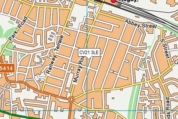 CV21 3LE map - OS VectorMap District (Ordnance Survey)