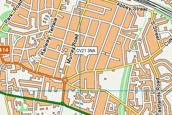 CV21 3NA map - OS VectorMap District (Ordnance Survey)