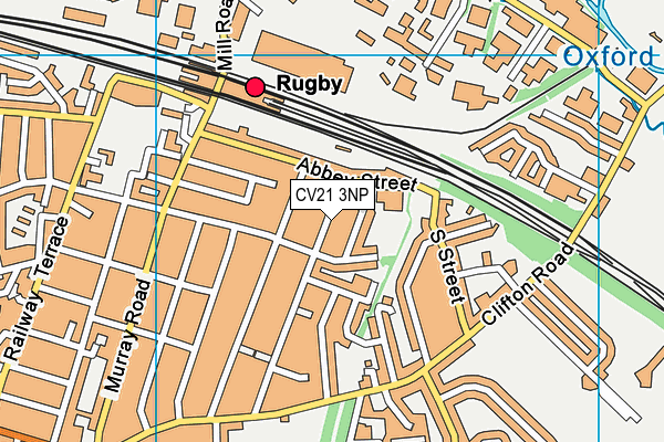 CV21 3NP map - OS VectorMap District (Ordnance Survey)