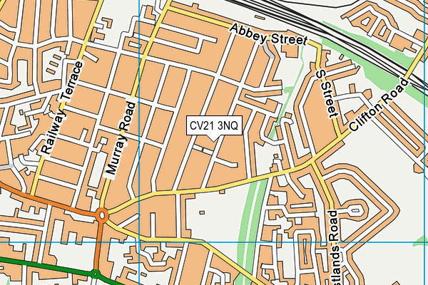 CV21 3NQ map - OS VectorMap District (Ordnance Survey)