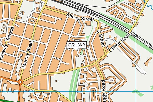 CV21 3NR map - OS VectorMap District (Ordnance Survey)