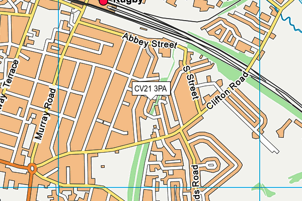 CV21 3PA map - OS VectorMap District (Ordnance Survey)