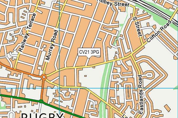 CV21 3PG map - OS VectorMap District (Ordnance Survey)