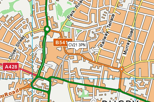 CV21 3PN map - OS VectorMap District (Ordnance Survey)