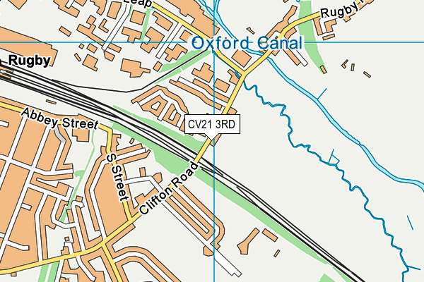CV21 3RD map - OS VectorMap District (Ordnance Survey)