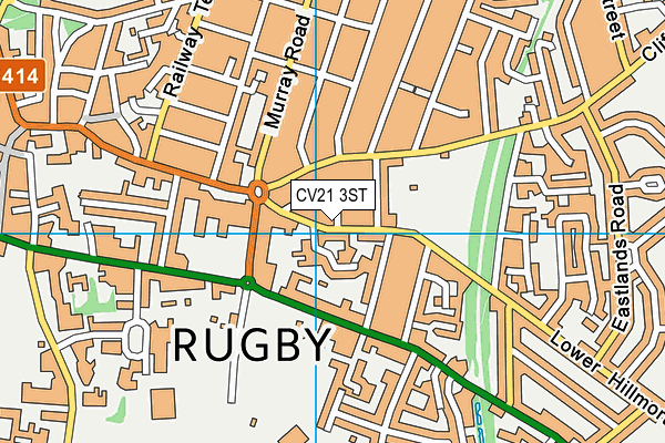 CV21 3ST map - OS VectorMap District (Ordnance Survey)