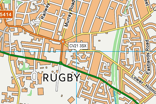 CV21 3SX map - OS VectorMap District (Ordnance Survey)