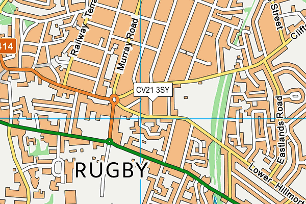 CV21 3SY map - OS VectorMap District (Ordnance Survey)