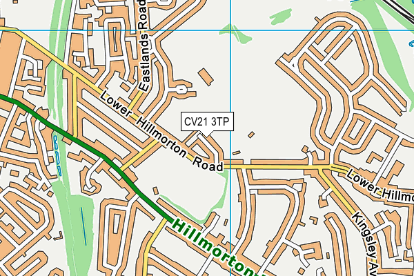 CV21 3TP map - OS VectorMap District (Ordnance Survey)