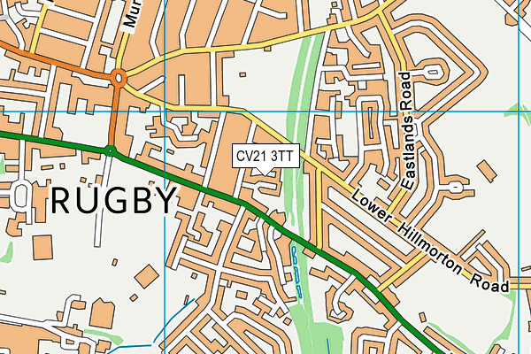 CV21 3TT map - OS VectorMap District (Ordnance Survey)
