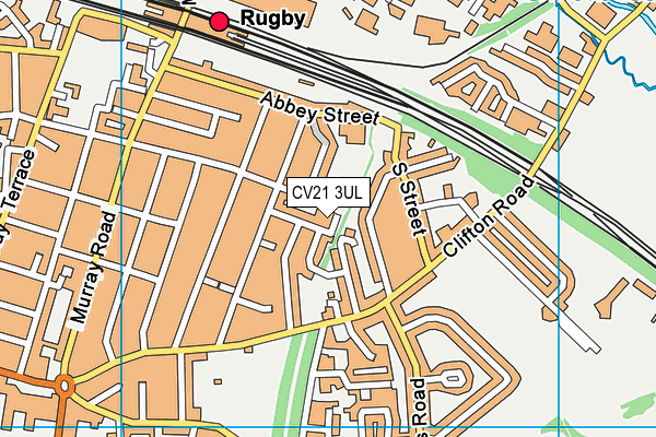 CV21 3UL map - OS VectorMap District (Ordnance Survey)