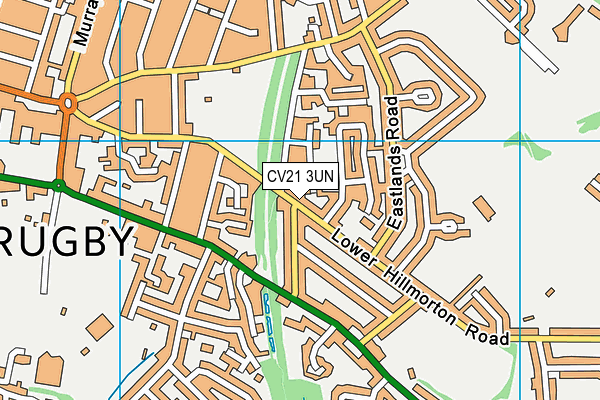 CV21 3UN map - OS VectorMap District (Ordnance Survey)