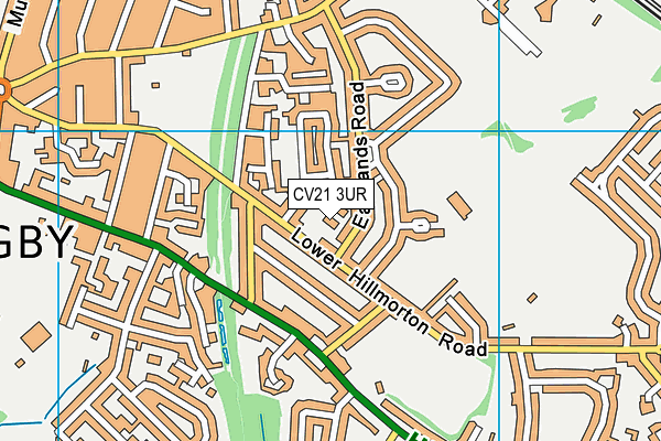 CV21 3UR map - OS VectorMap District (Ordnance Survey)