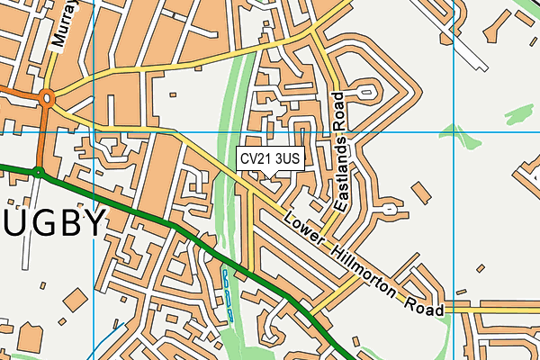 CV21 3US map - OS VectorMap District (Ordnance Survey)