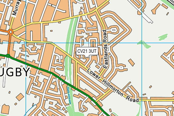 CV21 3UT map - OS VectorMap District (Ordnance Survey)