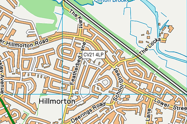 CV21 4LP map - OS VectorMap District (Ordnance Survey)