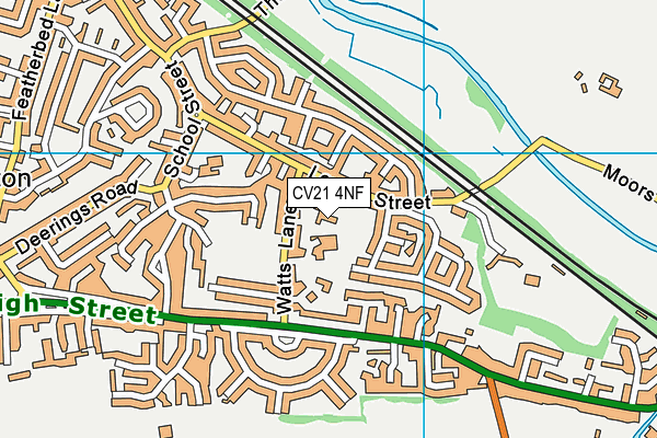 CV21 4NF map - OS VectorMap District (Ordnance Survey)