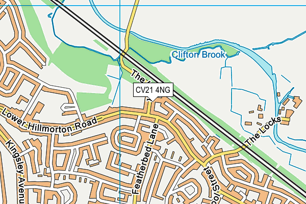 CV21 4NG map - OS VectorMap District (Ordnance Survey)