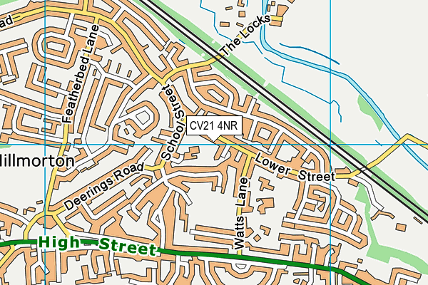 CV21 4NR map - OS VectorMap District (Ordnance Survey)