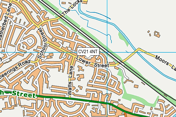 CV21 4NT map - OS VectorMap District (Ordnance Survey)
