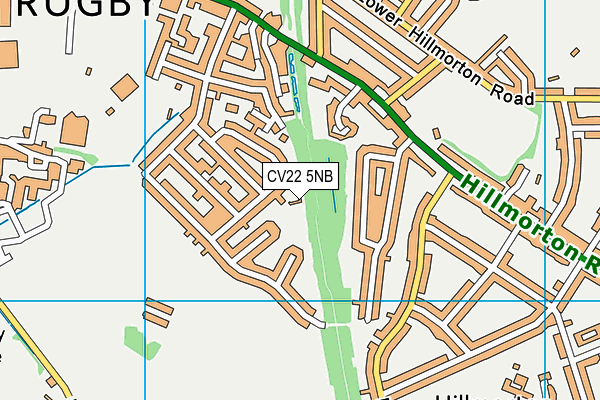 CV22 5NB map - OS VectorMap District (Ordnance Survey)