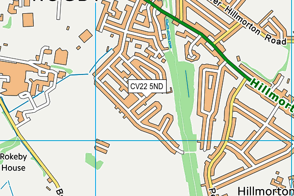 CV22 5ND map - OS VectorMap District (Ordnance Survey)