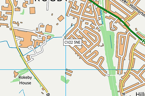 CV22 5NE map - OS VectorMap District (Ordnance Survey)