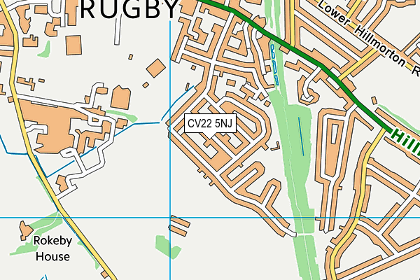 CV22 5NJ map - OS VectorMap District (Ordnance Survey)