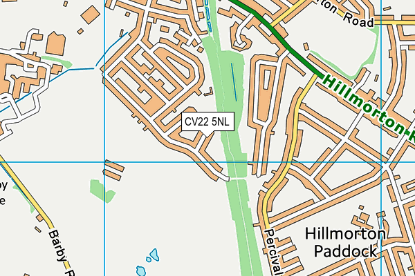 CV22 5NL map - OS VectorMap District (Ordnance Survey)
