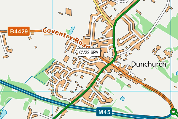 Dunchurch Boughton Church of England Infant Academy and Nursery map (CV22 6PA) - OS VectorMap District (Ordnance Survey)