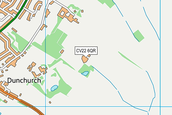 CV22 6QR map - OS VectorMap District (Ordnance Survey)