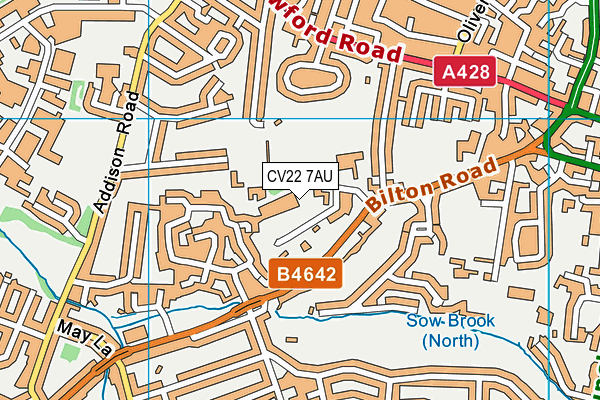 St Matthew's Bloxam CofE Primary School map (CV22 7AU) - OS VectorMap District (Ordnance Survey)