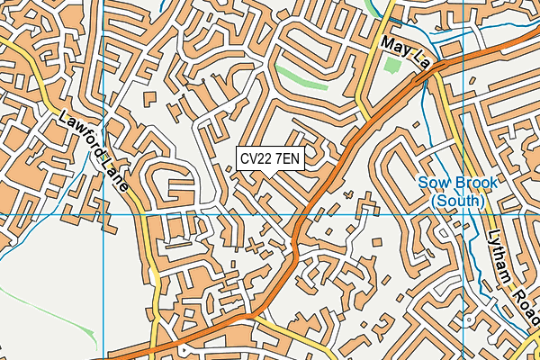 CV22 7EN map - OS VectorMap District (Ordnance Survey)