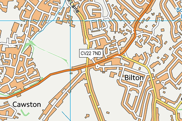 CV22 7ND map - OS VectorMap District (Ordnance Survey)