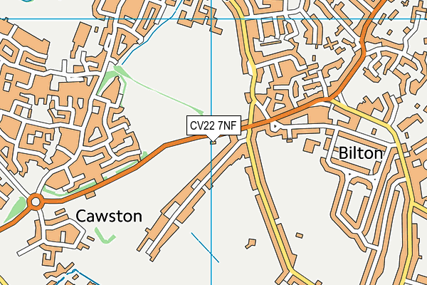 CV22 7NF map - OS VectorMap District (Ordnance Survey)