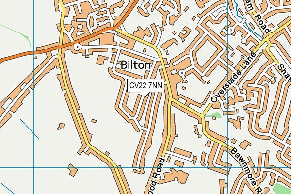 CV22 7NN map - OS VectorMap District (Ordnance Survey)