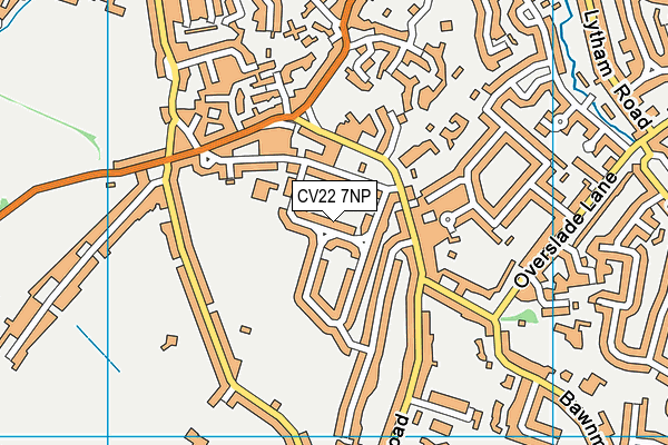 CV22 7NP map - OS VectorMap District (Ordnance Survey)