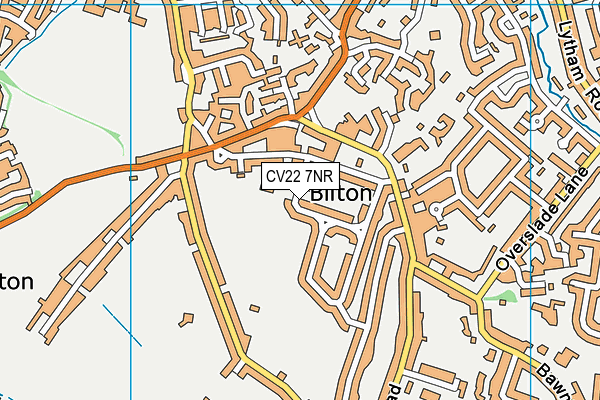 CV22 7NR map - OS VectorMap District (Ordnance Survey)